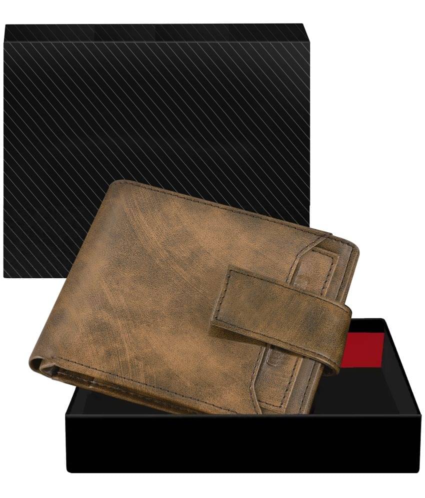 RAMDEV ENTERPRISE - Brown Faux Leather Men's Anti-theft Wallet ( Pack of 1 )     			RAMDEV ENTERPRISE - Brown Faux Leather Men's Anti-theft Wallet ( Pack of 1 )