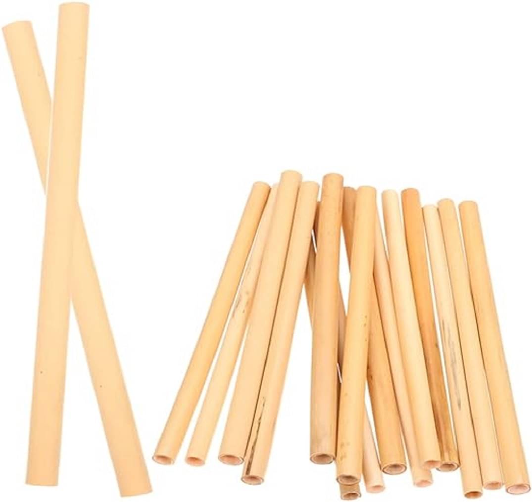     			TUGS Wood Brown Straws