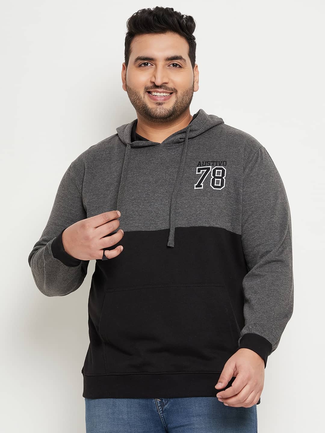 AUSTIVO Fleece Hooded Men's Sweatshirt - Multi ( Pack of 1 )