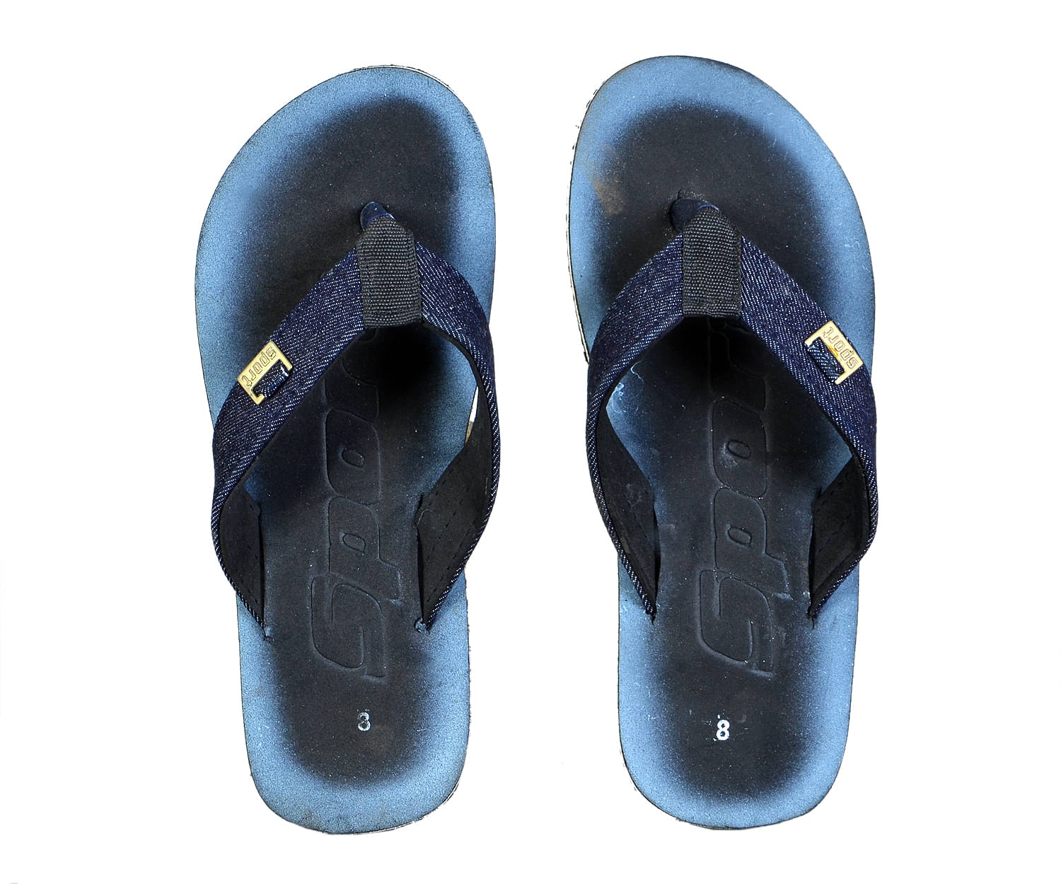     			Crazy Bunny - Black Men's Thong Flip Flop