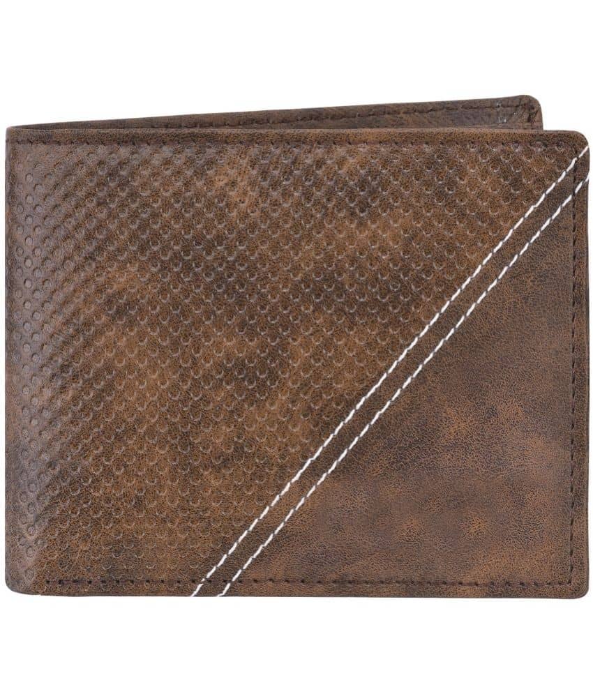 GEEO - Brown Faux Leather Men's Two Fold Wallet ( Pack of 1 ) - Handbags | Buy online on ZillyBuy