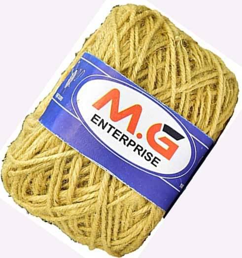     			3 Ply/Twisted Macrame Jute Cord/Dori Thread  New Mustard 100 mtr- Art-AADG