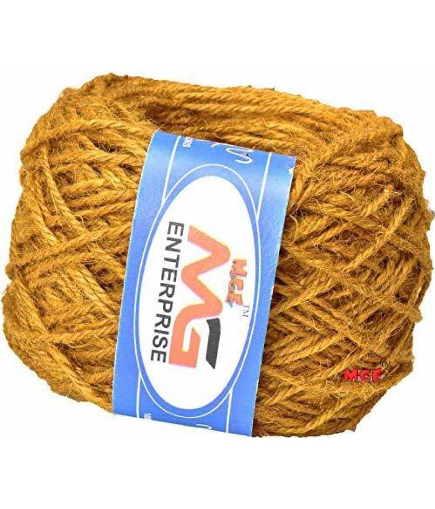     			3 Ply/Twisted Macrame Jute Cord/Dori Thread  Golden 150 mtr- Art-CIH