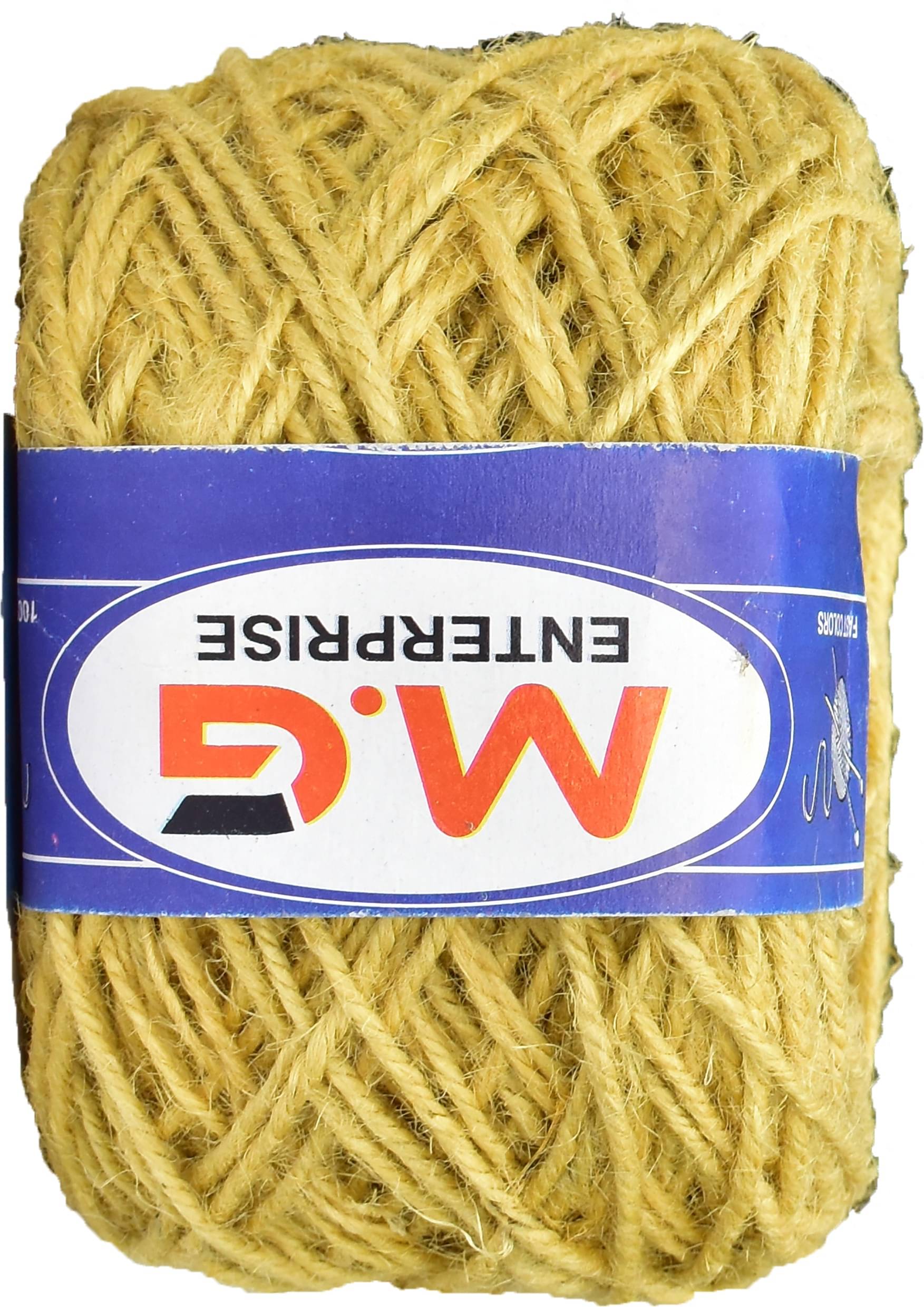     			3 Ply/Twisted Macrame Jute Cord/Dori Thread (50 Meters, 3mm) for Macrame DIY, Craft Work,Plant Hanger Ropes etc-X