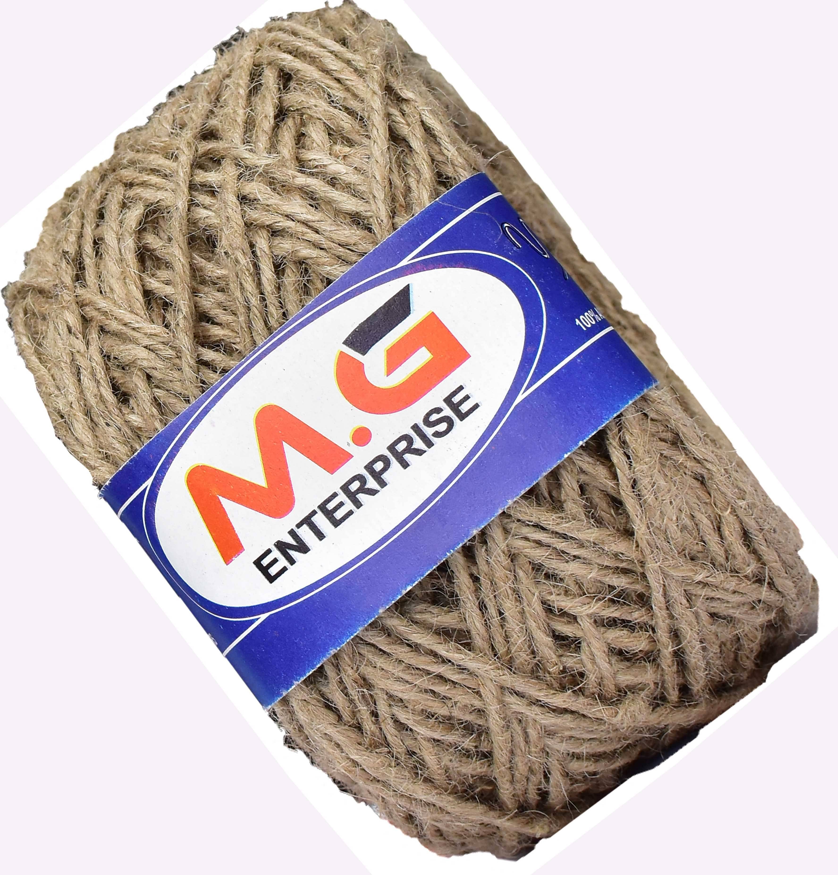     			3 Ply/Twisted Macrame Jute Cord/Dori Thread  Natural 150 mtr- Art-AJBA