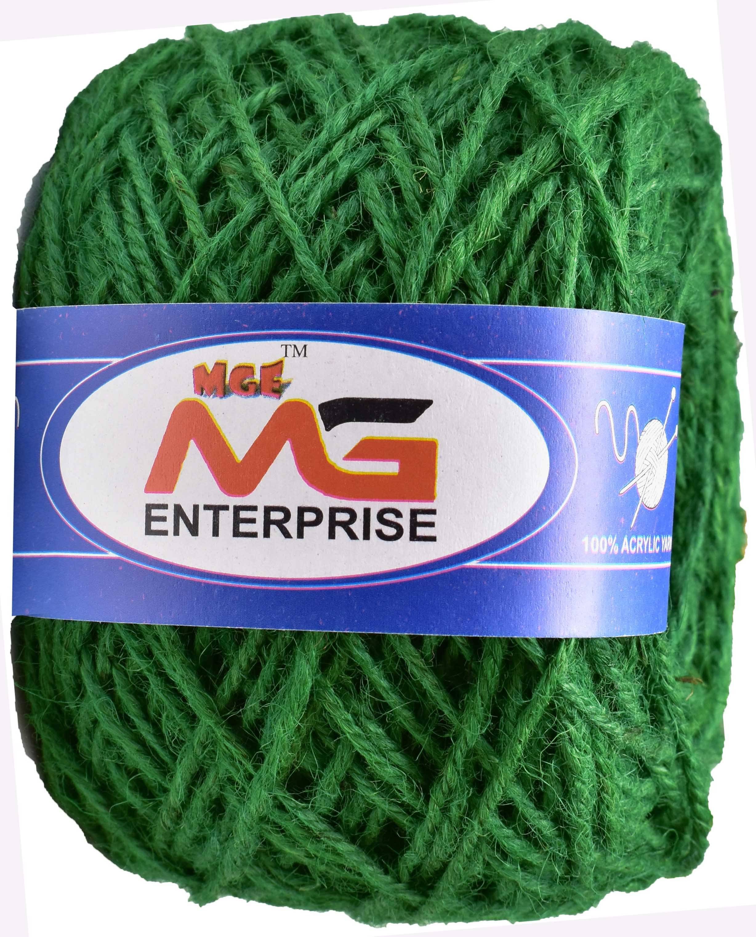     			3 Ply/Twisted Macrame Jute Cord/Dori Thread  Leaf Green 50 mtr- Art-CII