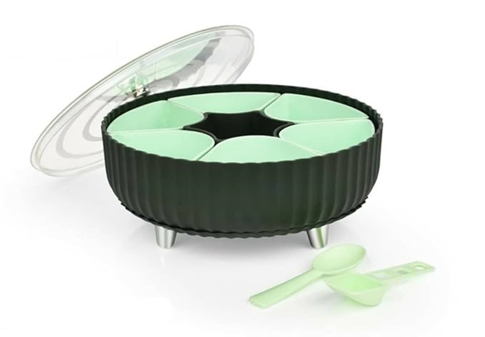 Analog Kitchenware Food/Masala/DryFruit Plastic Green Spice Container ( Set of 1 ) Analog Kitchenware Food/Masala/DryFruit Plastic Green Spice Container ( Set of 1 )