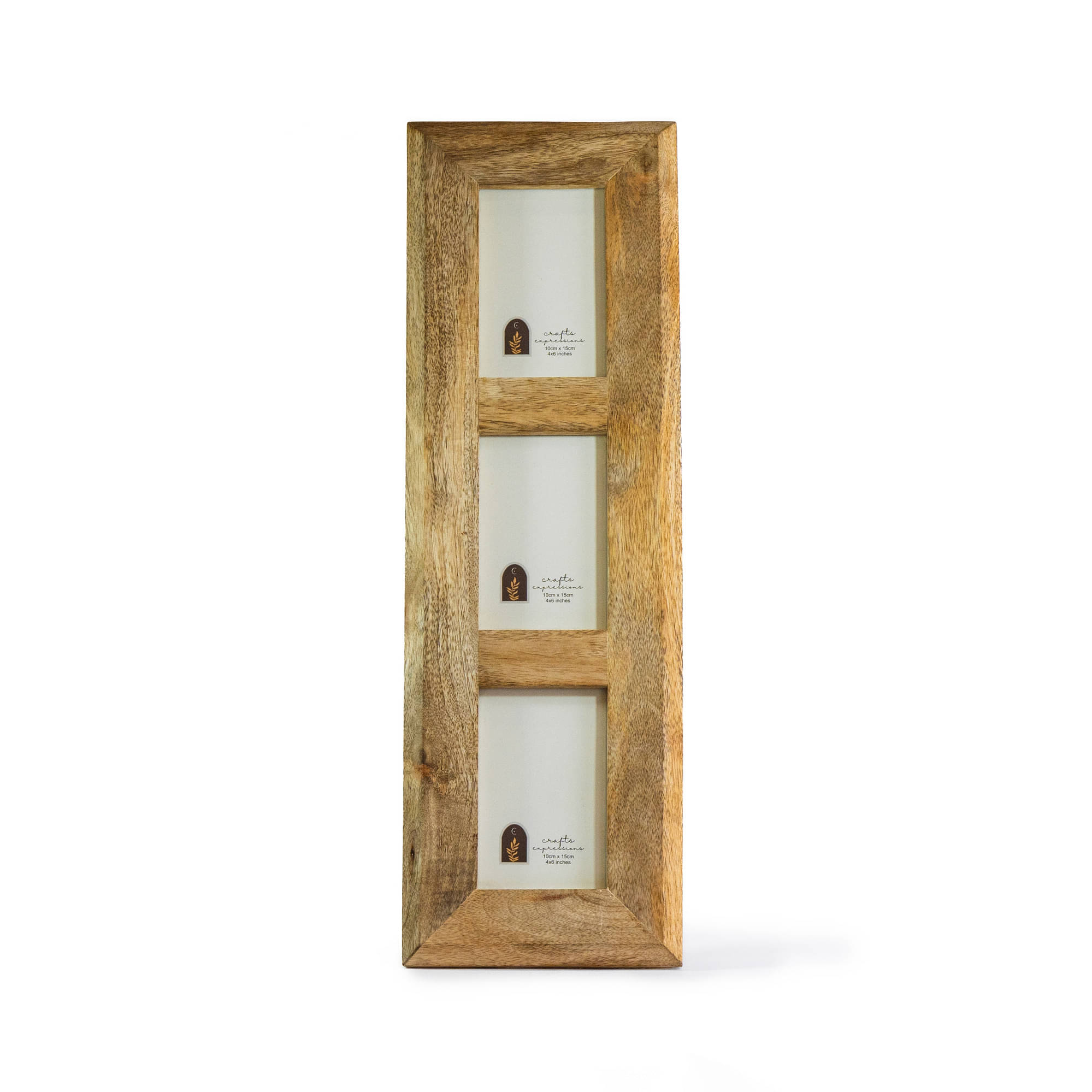 Crafts Expression Wood TableTop Brown Single Photo Frame - Pack of 1 Crafts Expression Wood TableTop Brown Single Photo Frame - Pack of 1
