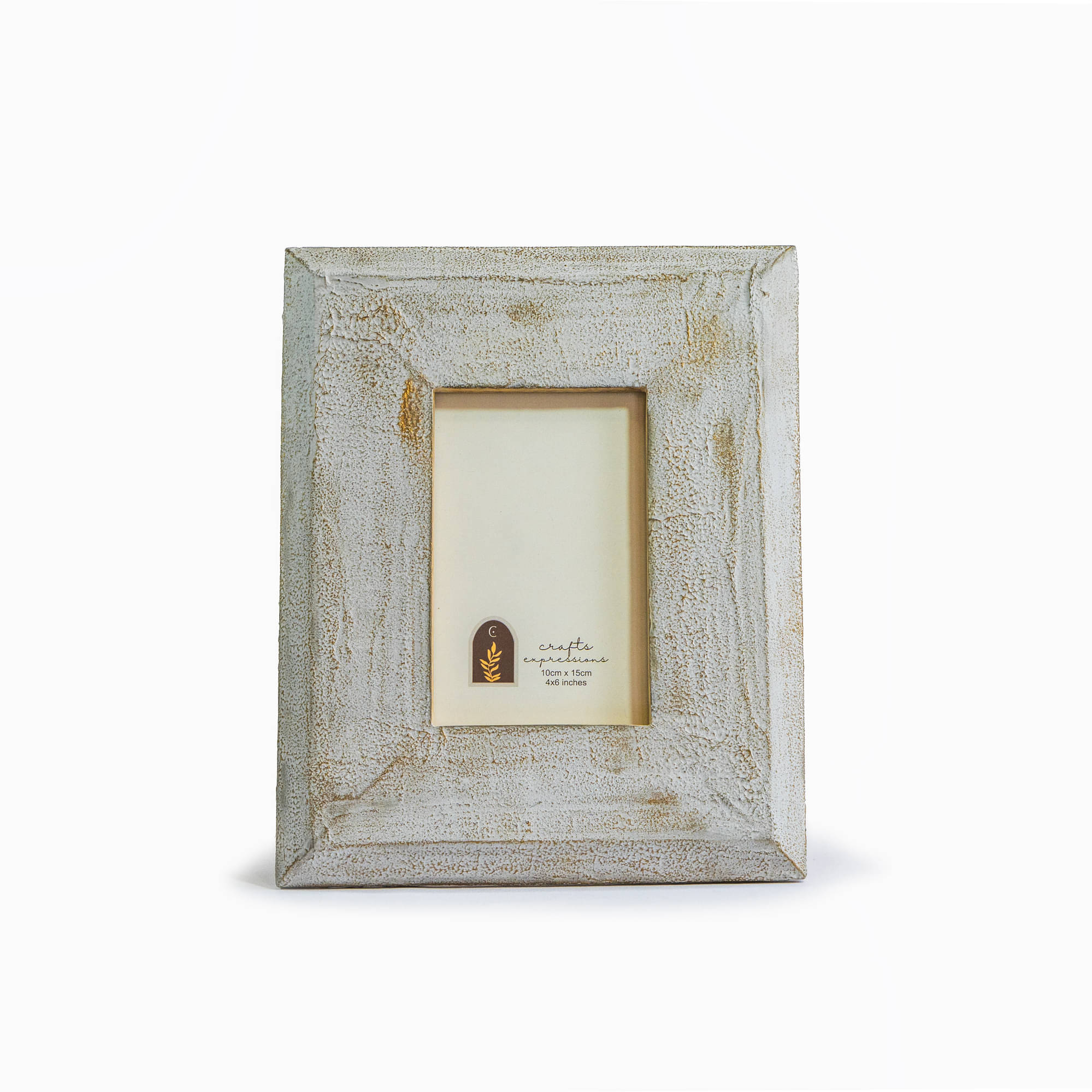 Crafts Expressions Wood TableTop Grey Single Photo Frame - Pack of 1 Crafts Expressions Wood TableTop Grey Single Photo Frame - Pack of 1