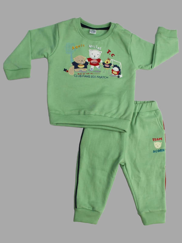     			Dollar Pack of 1 Baby Boys Cotton Blend T-Shirt & Trouser ( Green )