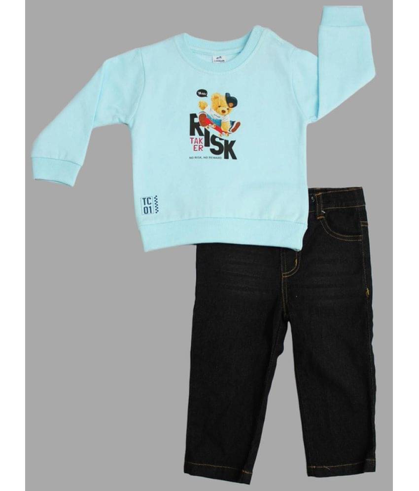     			Dollar Pack of 1 Boys Cotton Blend T-Shirt & Jeans Set ( Multicolor )
