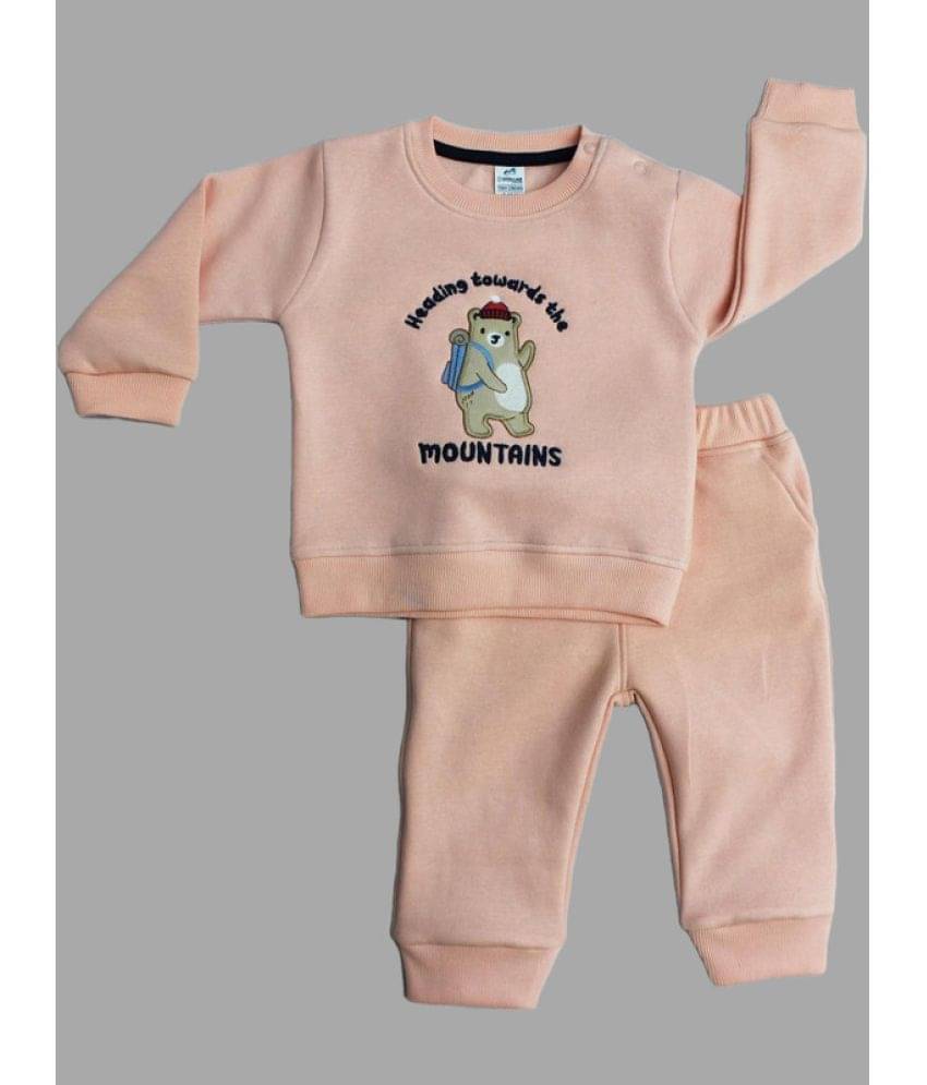     			Dollar Pack of 1 Boys Cotton Blend T-Shirt & Trackpants Set ( Peach )