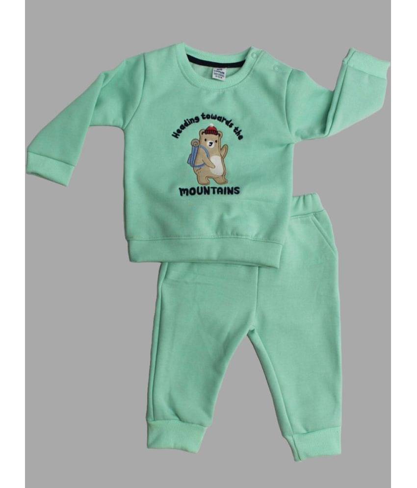 Dollar Pack of 1 Baby Boys Cotton Blend T-Shirt & Trouser ( Sea Green ) Dollar Pack of 1 Baby Boys Cotton Blend T-Shirt & Trouser ( Sea Green )