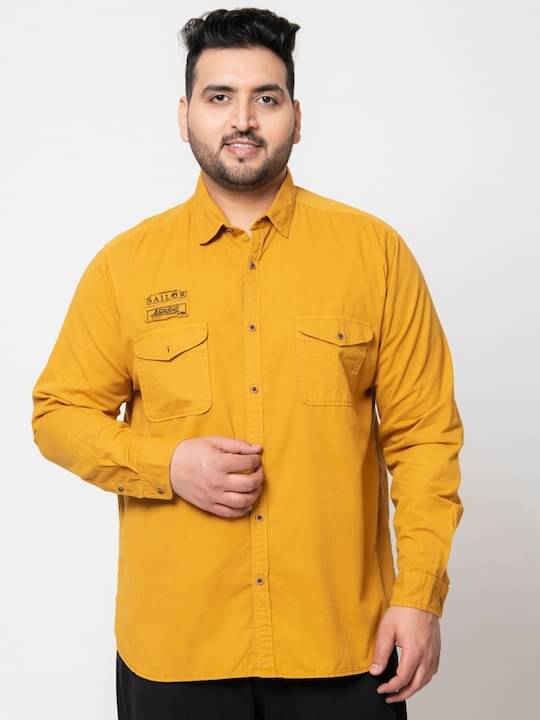 IVOC Plus Classic Regular Fit Pure Cotton Casual Shirt     			IVOC Plus Classic Regular Fit Pure Cotton Casual Shirt