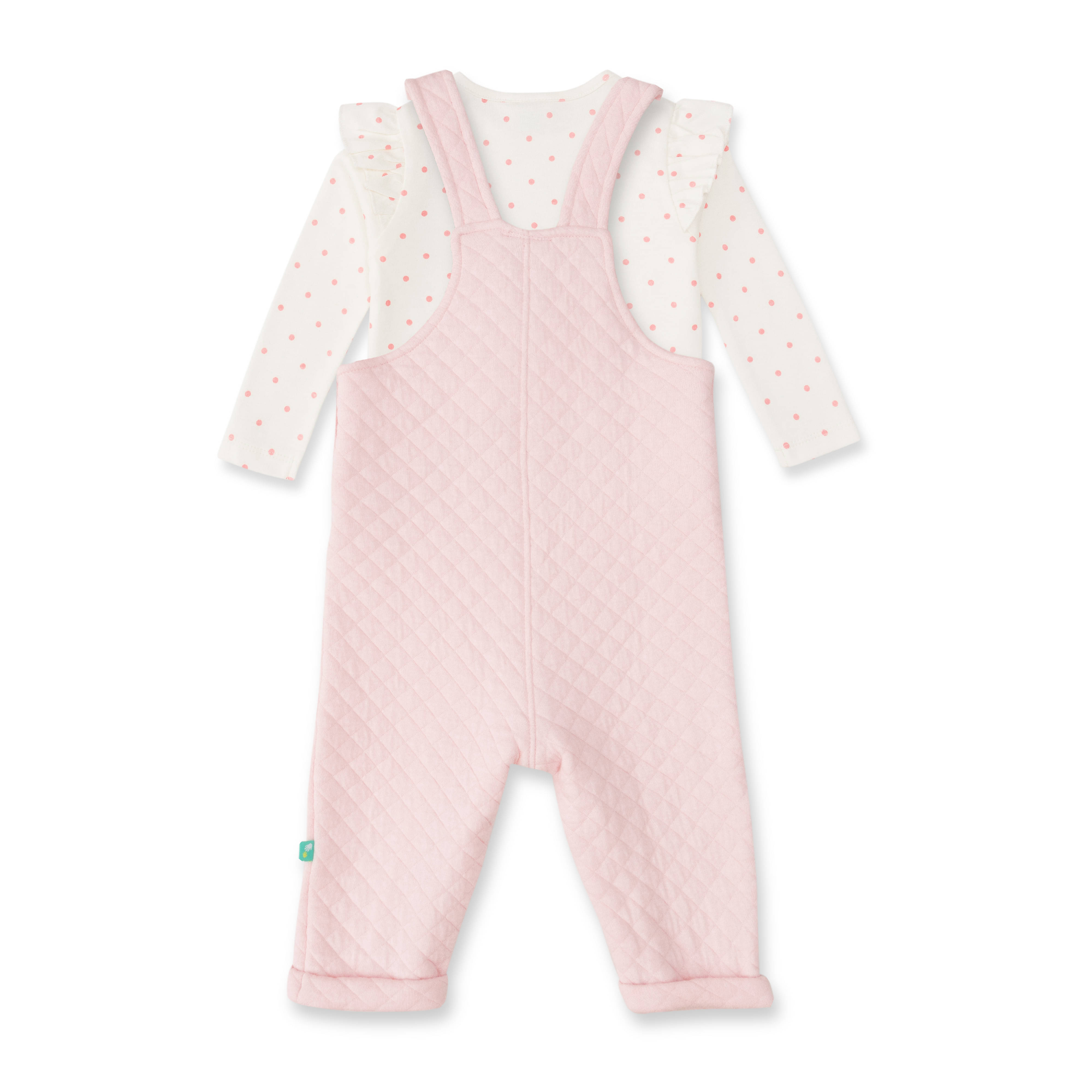     			Juscubs Girls Cotton Dungarees ( Pack of 2 , Pink )
