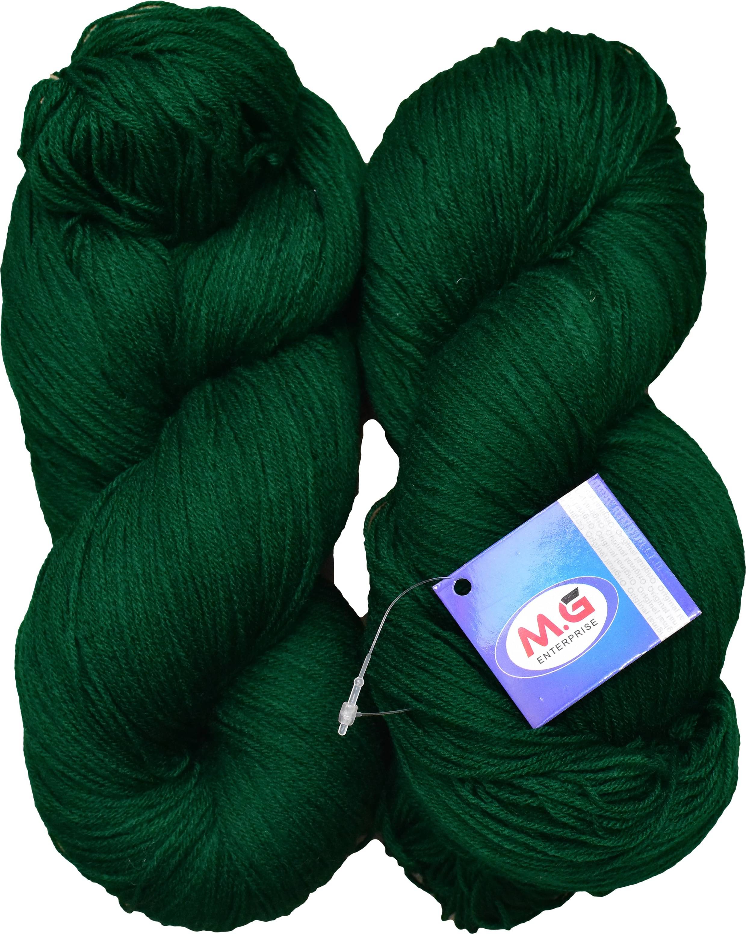     			Knitting Yarn 3 ply Wool, Leaf Green 200 gm  Best Used with Knitting Needles, Crochet Needles Wool Yarn for Knitting.