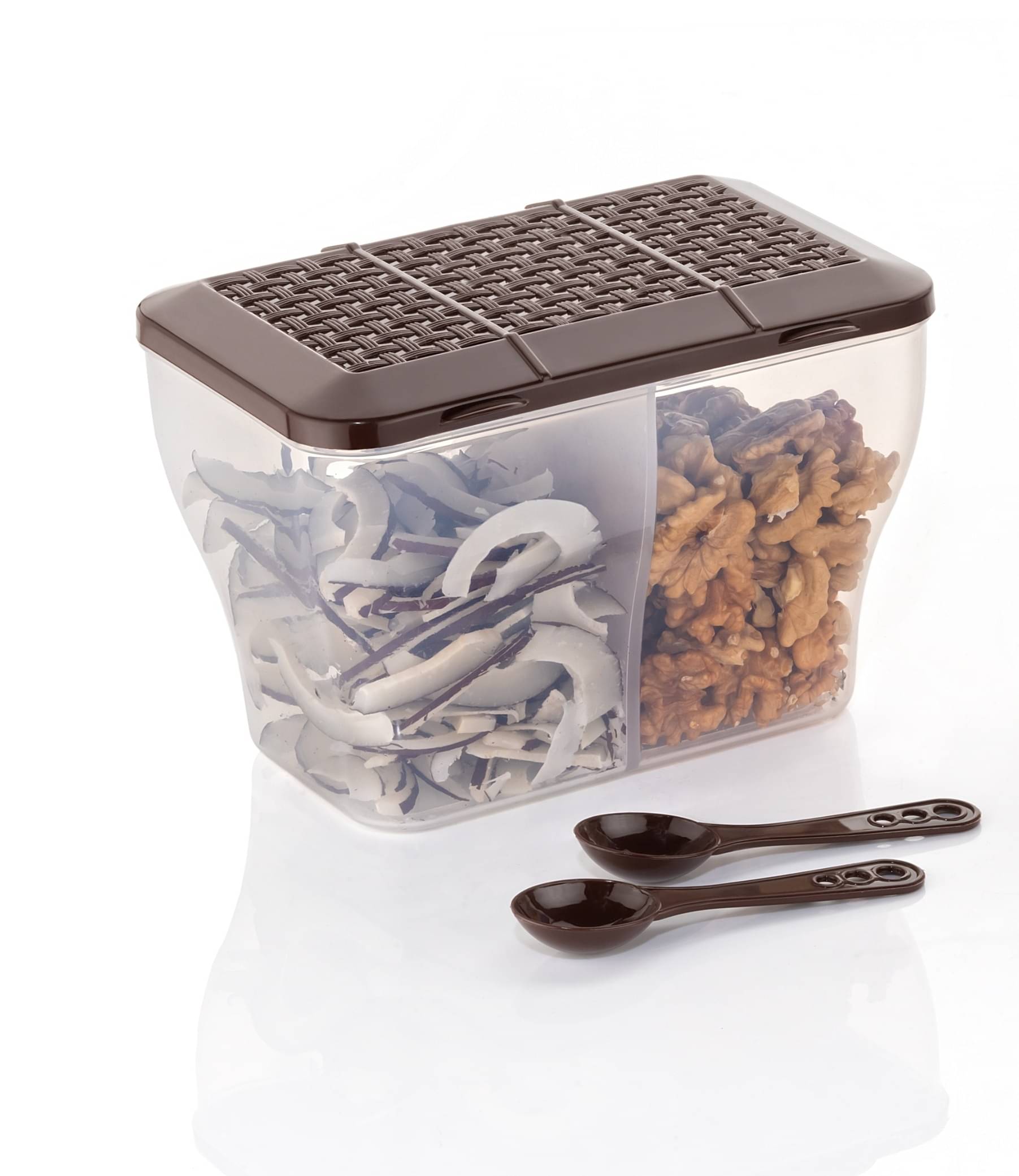     			MAGICSPOON Dry Fruit Container Plastic Brown Multi-Purpose Container ( Set of 1 )