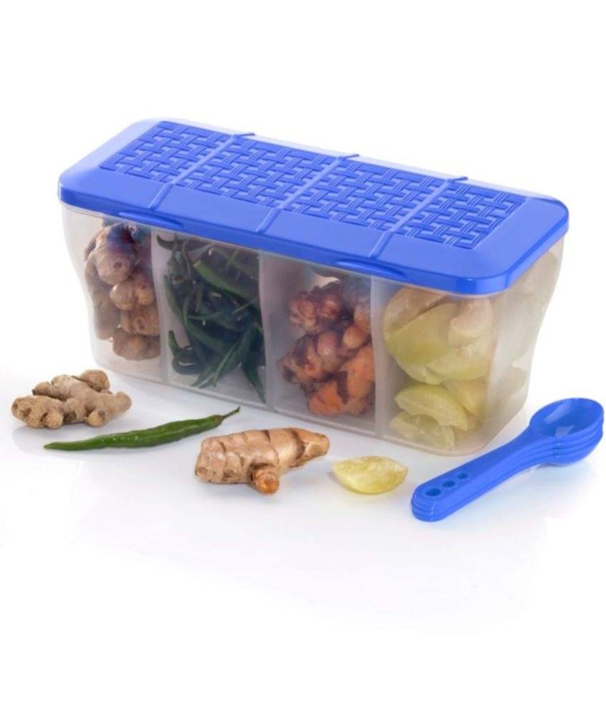     			MAGICSPOON Plastic Blue Multi-Purpose Container ( Set of 1 )