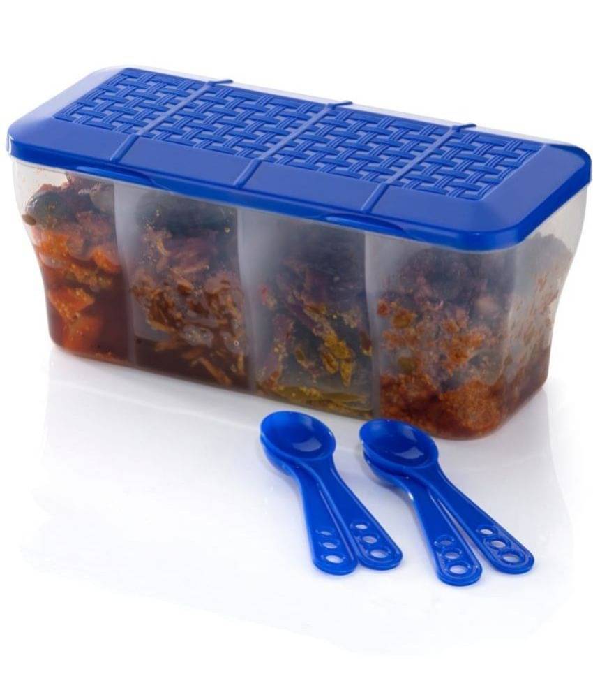     			MAGICSPOON Plastic Blue Multi-Purpose Container ( Set of 1 )