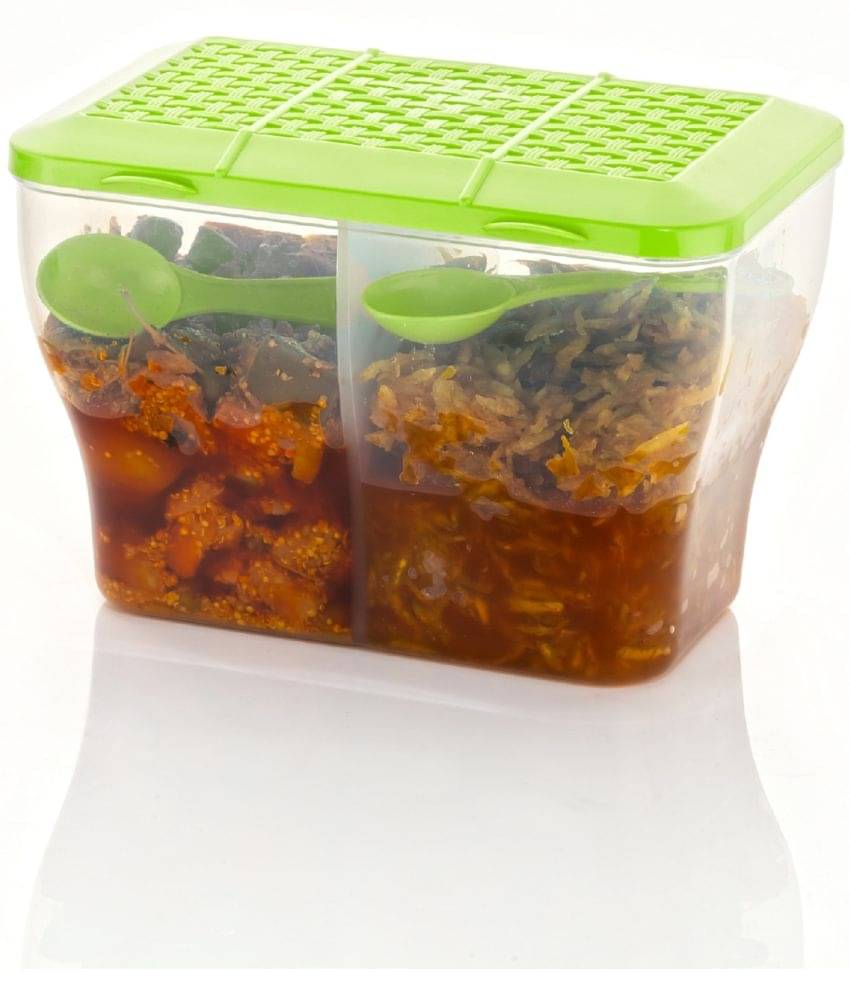     			MAGICSPOON Plastic Green Multi-Purpose Container ( Set of 1 )