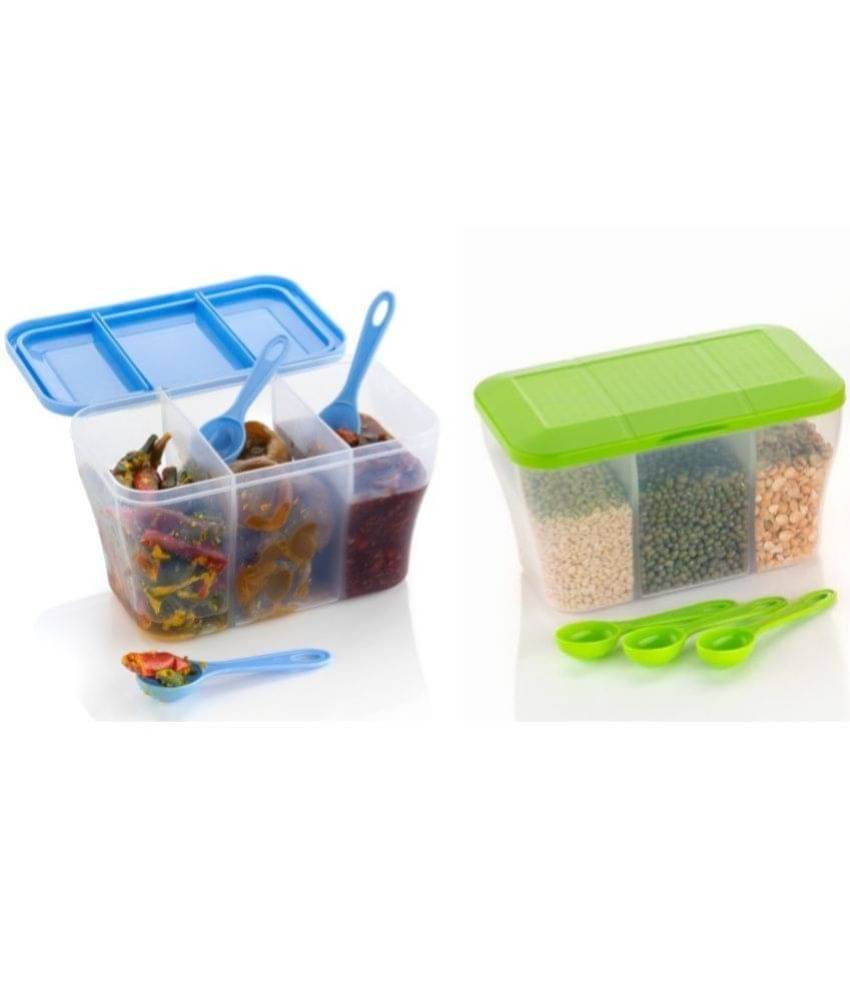     			MAGICSPOON Plastic Multicolor Multi-Purpose Container ( Set of 2 )