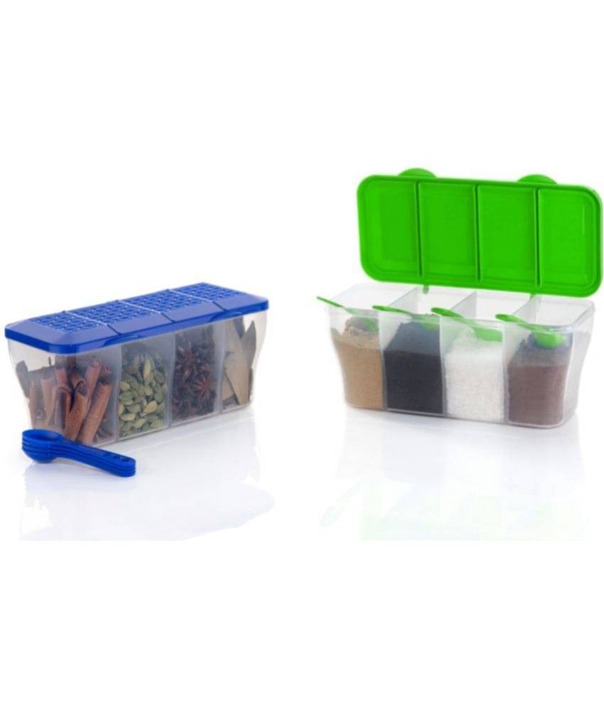     			MAGICSPOON Plastic Multicolor Multi-Purpose Container ( Set of 2 )