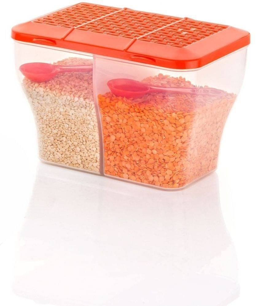     			MAGICSPOON Plastic Orange Multi-Purpose Container ( Set of 1 )