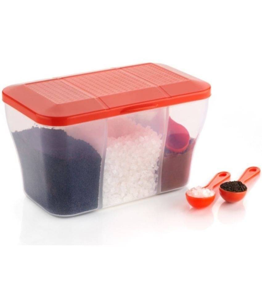     			MAGICSPOON Plastic Red Multi-Purpose Container ( Set of 1 )