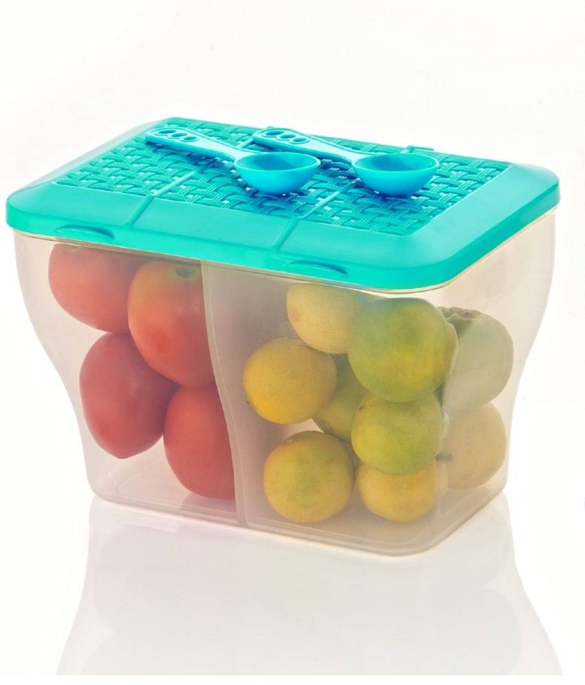     			MAGICSPOON Plastic Turquoise Multi-Purpose Container ( Set of 1 )