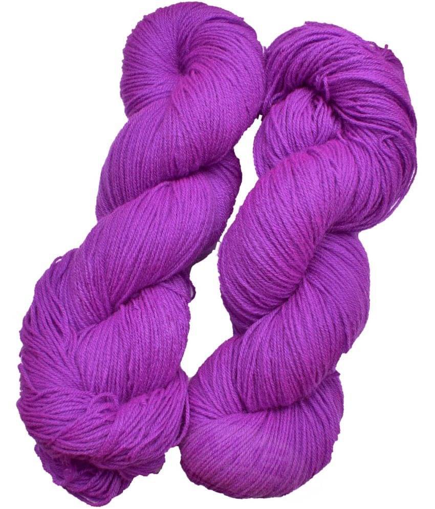     			Represents Oswal  3 Ply Knitting  Yarn Wool,  Purple 300 gm