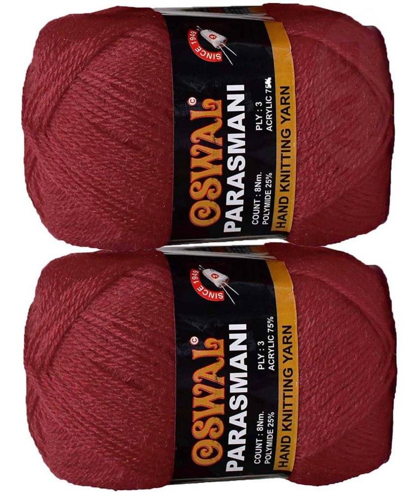     			Represents Oswal 3 Ply Knitting  Yarn Wool,  RED 300 gm Art-EIG