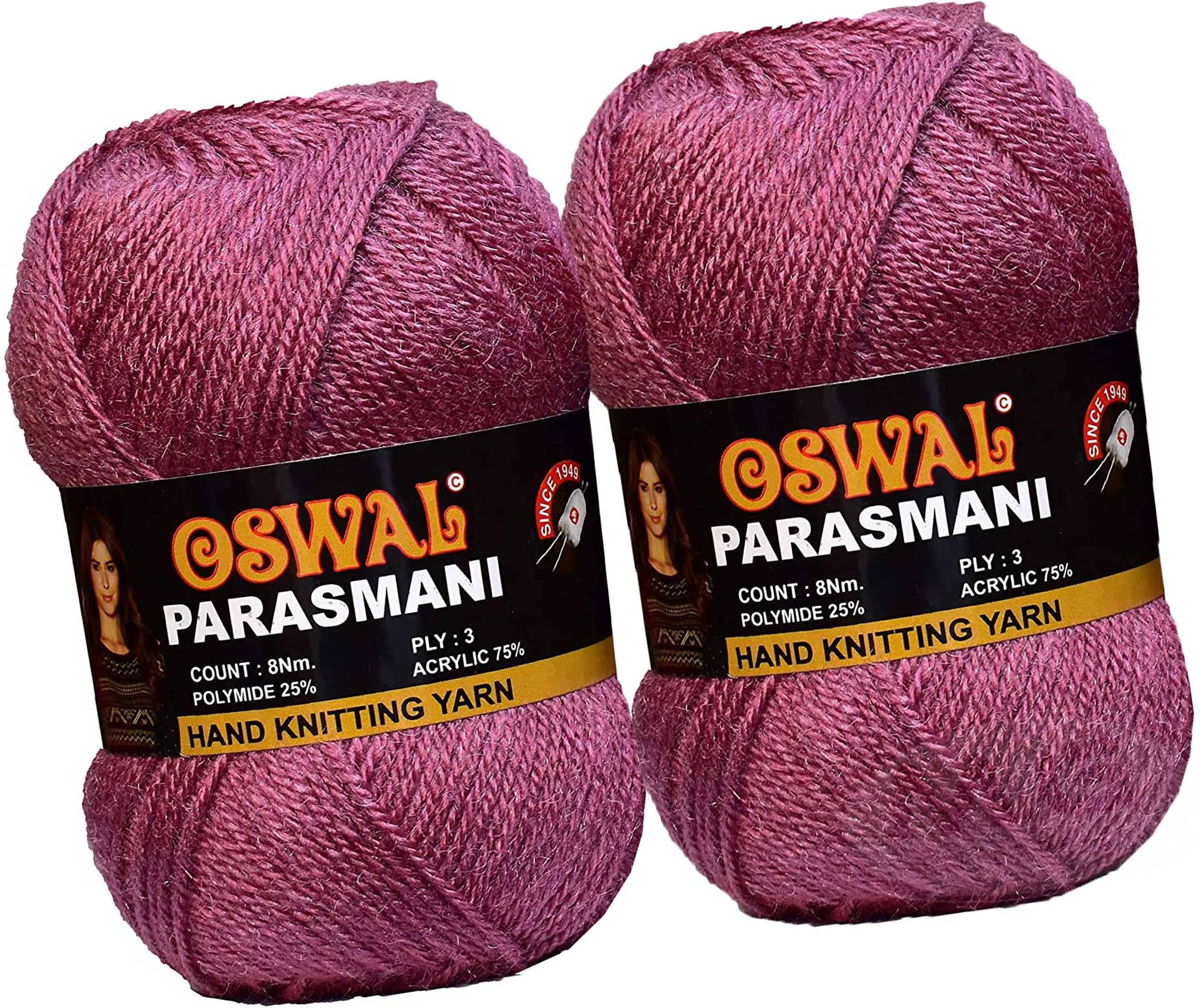     			Represents Oswal 3 Ply Knitting  Yarn Wool,  Salmon 400 gm Art-EHG