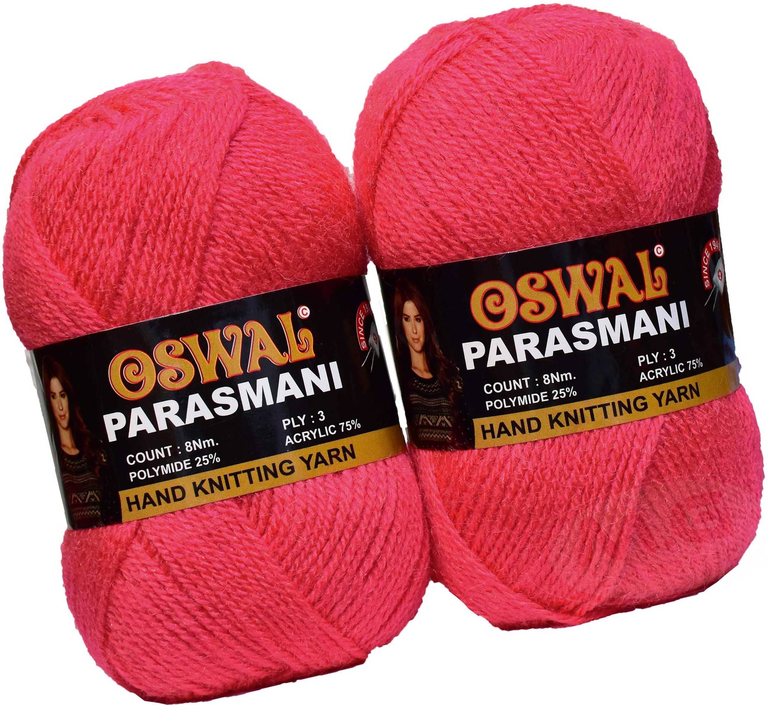     			Represents Oswal 3 Ply Knitting  Yarn Wool,  Candy Red 500 gm Art-EHE