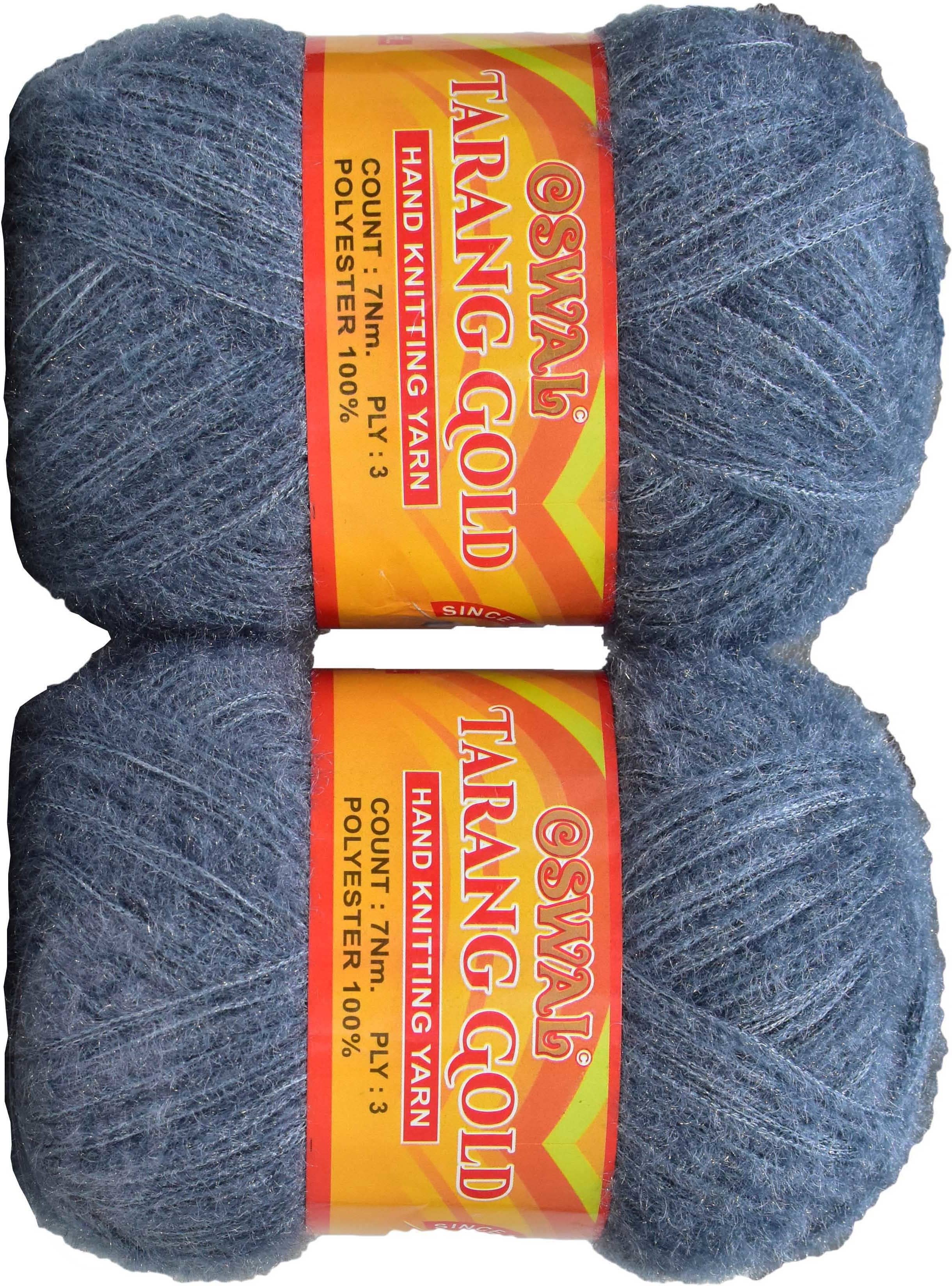 Represents Oswal  3 Ply Knitting  Yarn Wool,  Mouse Grey 500 gm  Art-ACFB