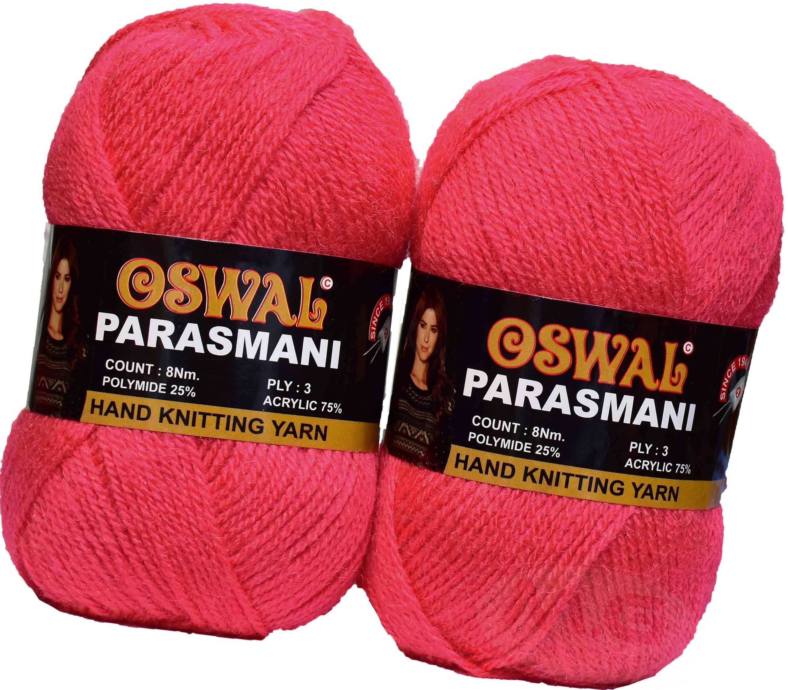     			Represents Oswal 3 Ply Knitting  Yarn Wool,  Candy Red 400 gm Art-EHE
