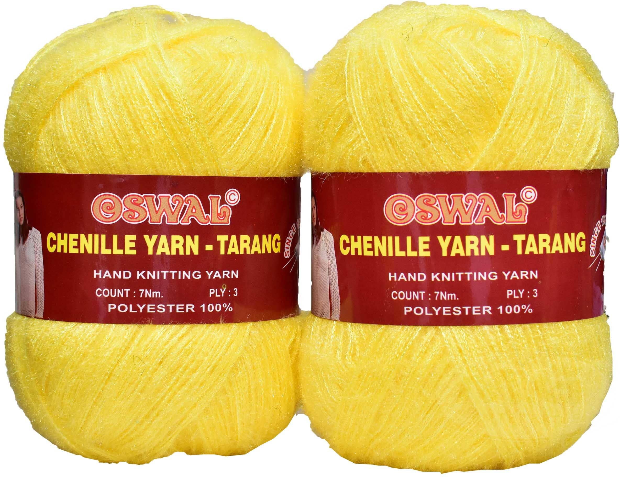Represents Oswal  3 Ply Knitting  Yarn Wool,  Kacha Pila 200 gm  Art-HFI