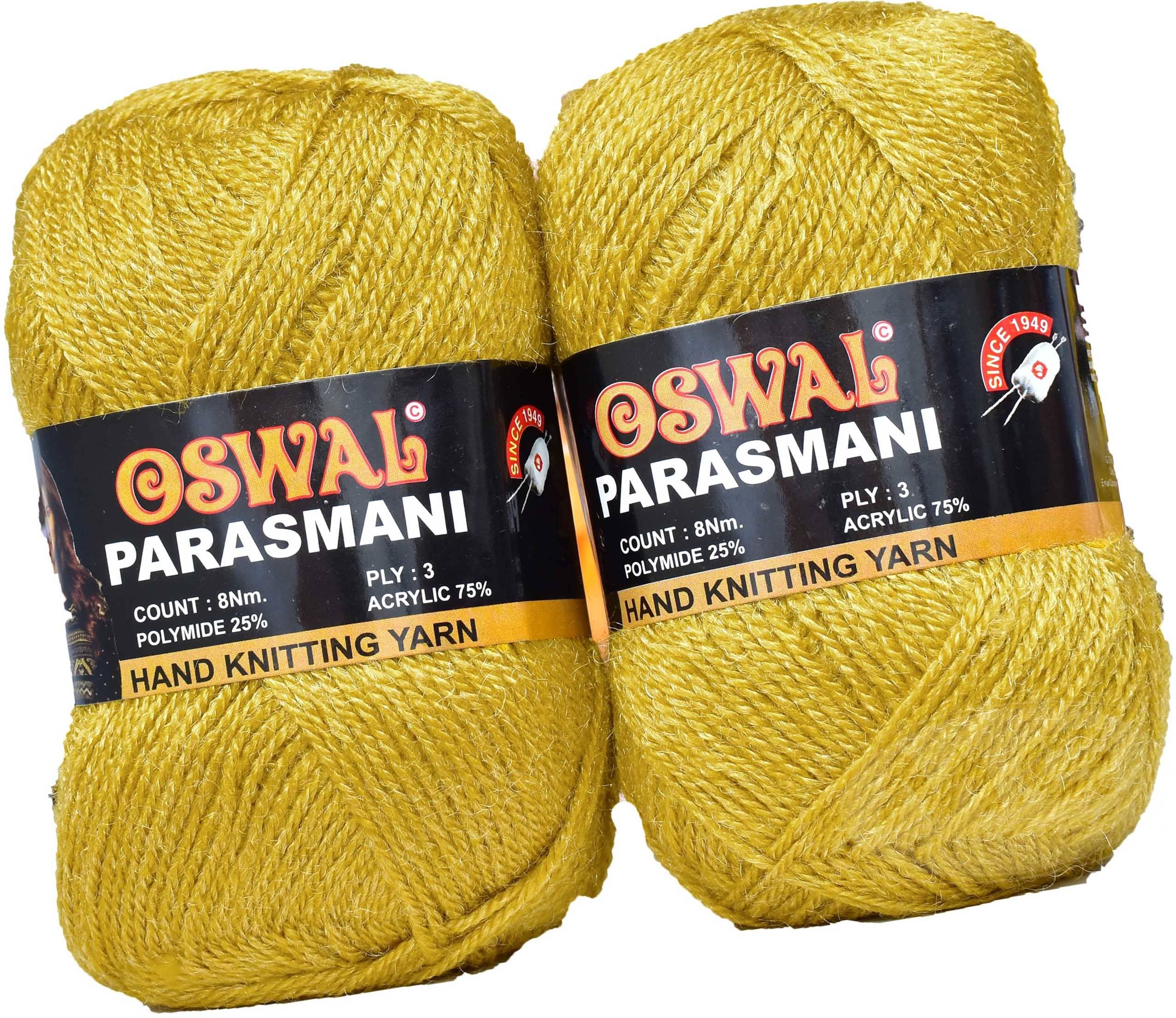     			Represents Oswal 3 Ply Knitting  Yarn Wool,  Mustard 500 gm Art-EIJ