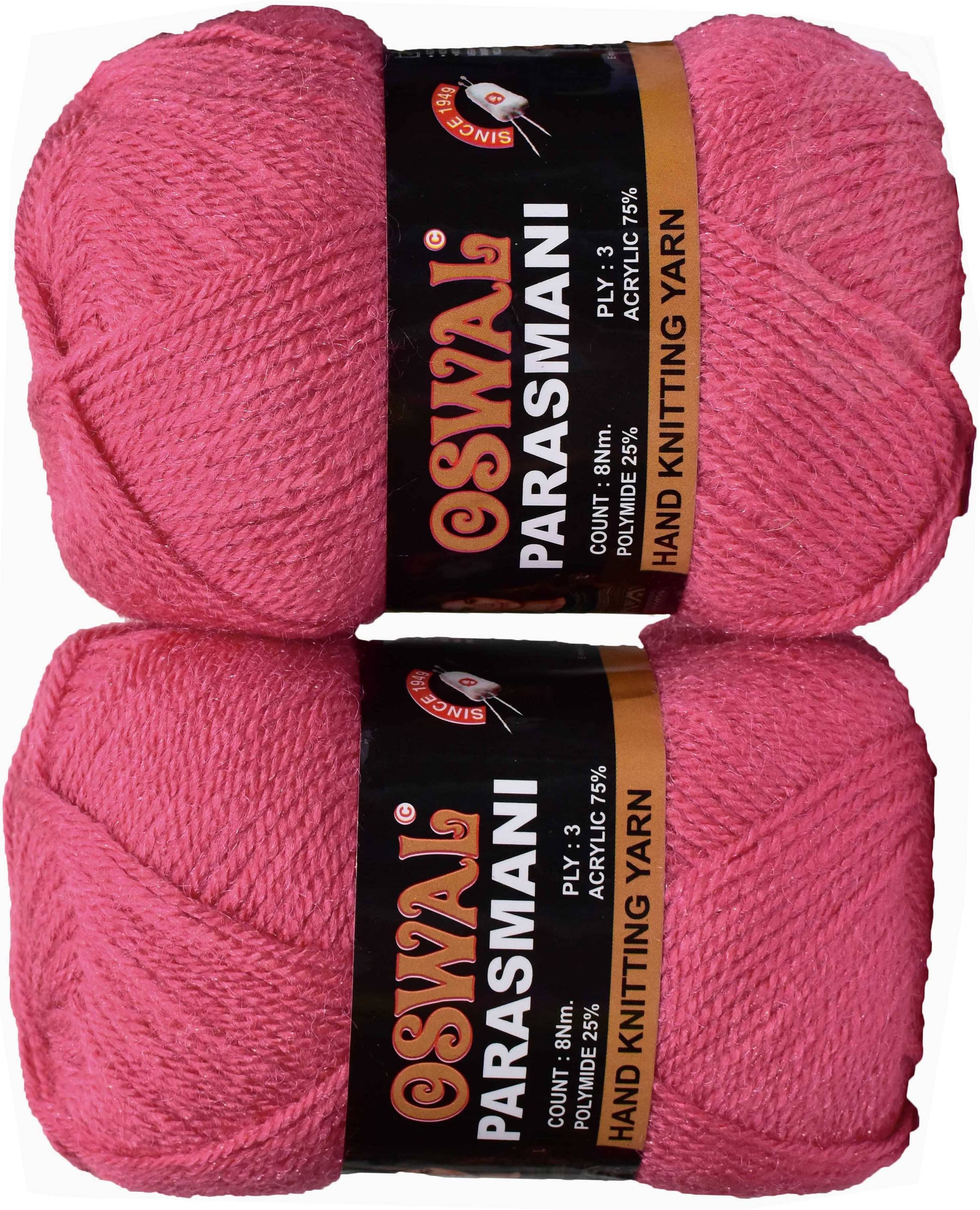     			Represents Oswal 3 Ply Knitting  Yarn Wool,  Gajri 300 gm Art-FJC