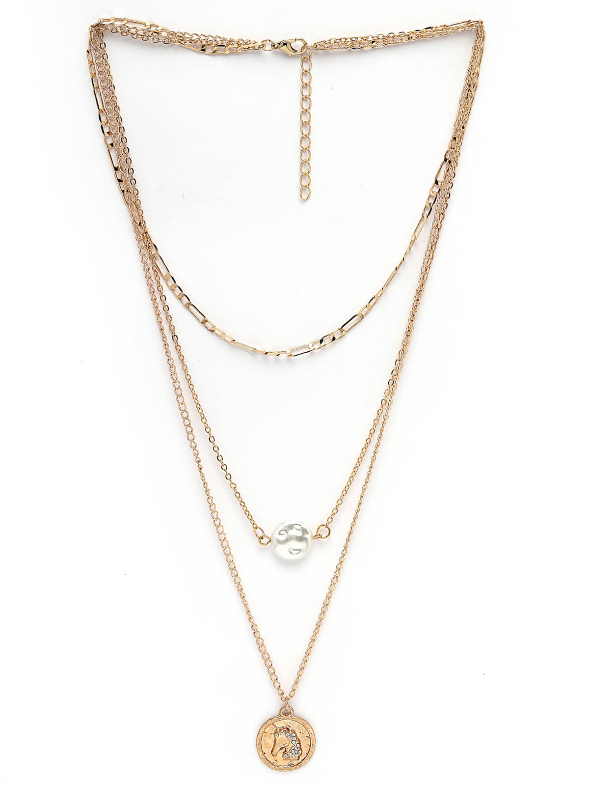 Scintillare by Sukkhi Gold Plated Necklace ( Set of 1 ) Scintillare by Sukkhi Gold Plated Necklace ( Set of 1 )