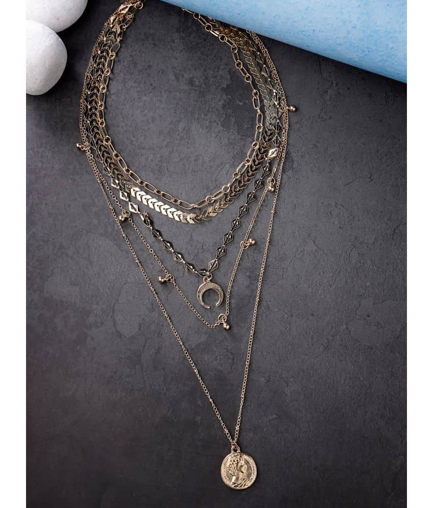 Scintillare by Sukkhi Gold Alloy Necklace ( Pack of 1 )