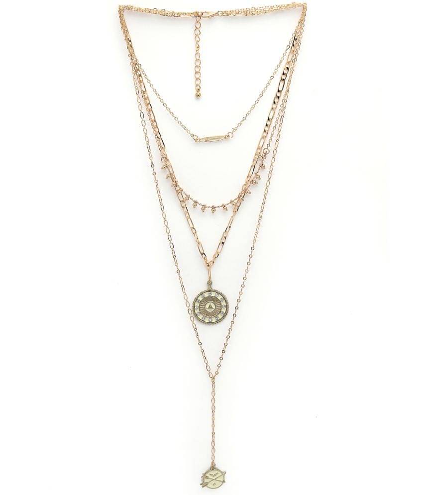     			Scintillare by Sukkhi Gold Alloy Necklace ( Pack of 1 )