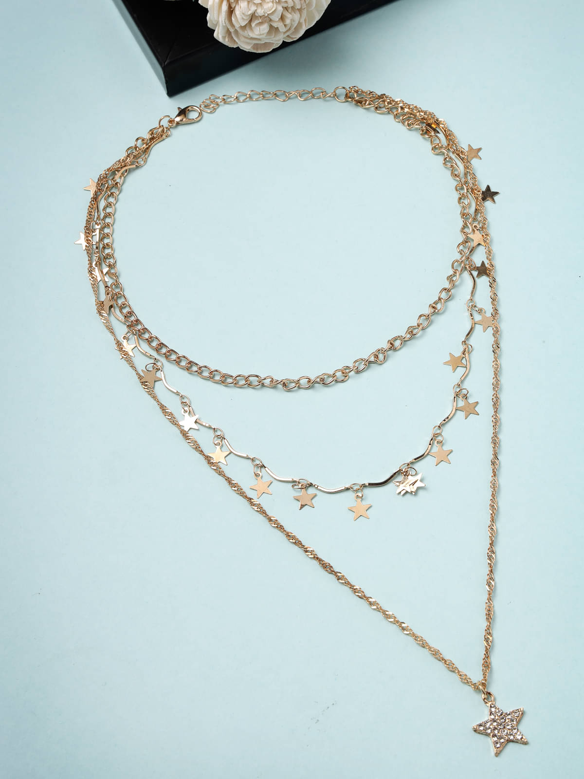 Scintillare by Sukkhi Gold Plated Necklace ( Set of 1 ) Scintillare by Sukkhi Gold Plated Necklace ( Set of 1 )