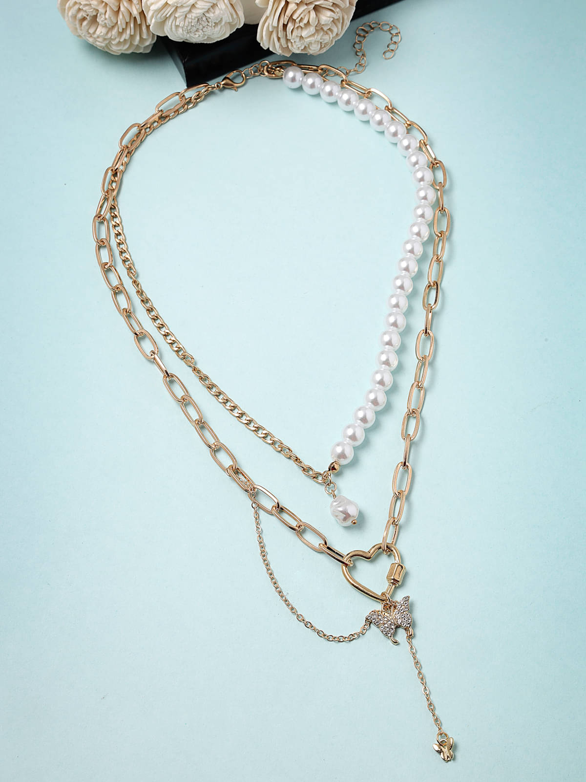    			Scintillare by Sukkhi White Alloy Necklace ( Pack of 1 )