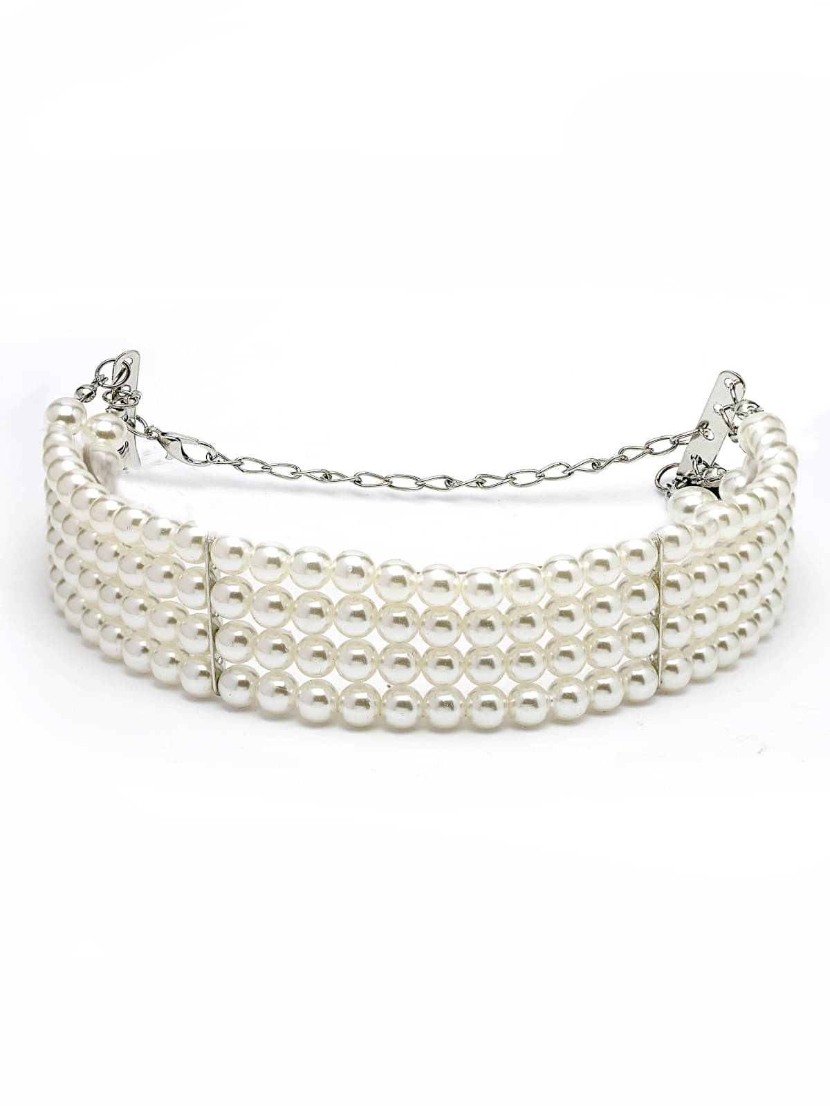     			Scintillare by Sukkhi White Alloy Necklace ( Pack of 1 )