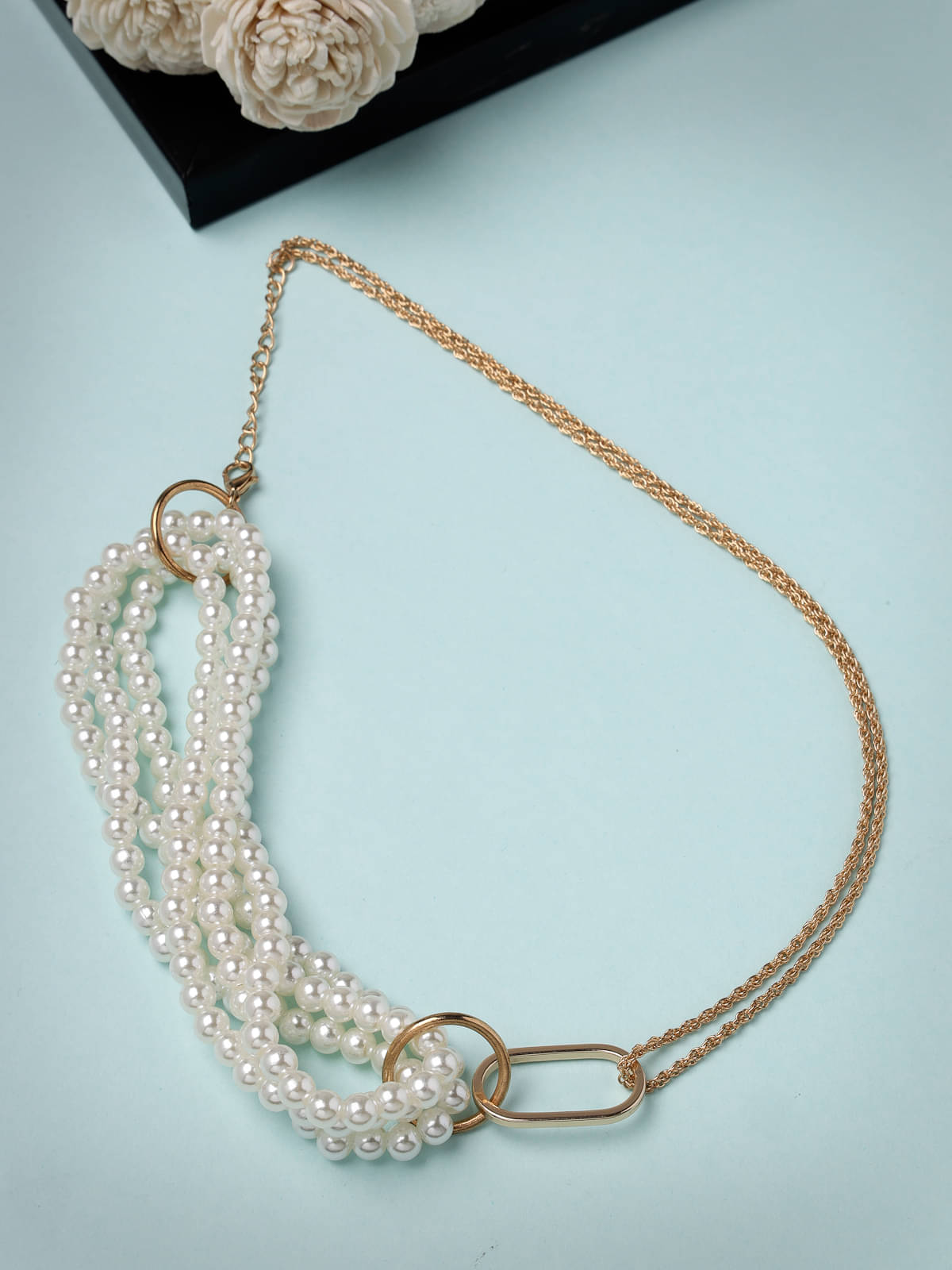     			Scintillare by Sukkhi White Alloy Necklace ( Pack of 1 )