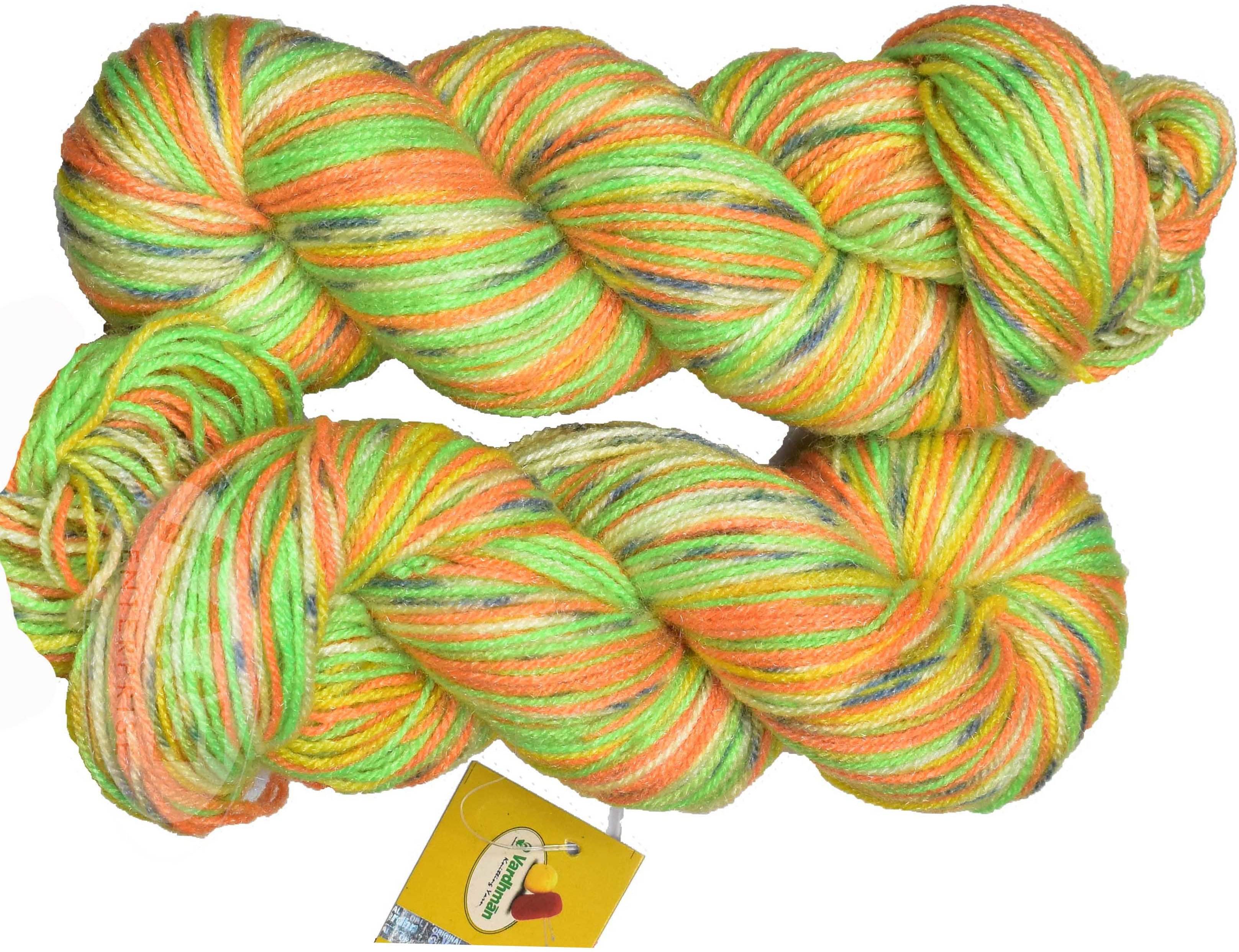     			Vardhman Fashionist K_K Apple Green (400 gm)  Wool Hank Hand wool ART - BFH