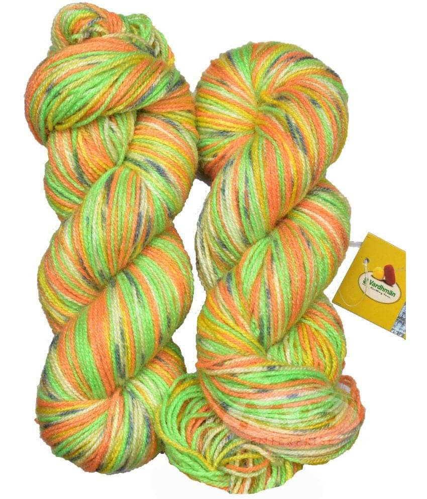     			Vardhman Fashionist K_K Apple Green (200 gm)  Wool Hank Hand wool ART - BFH