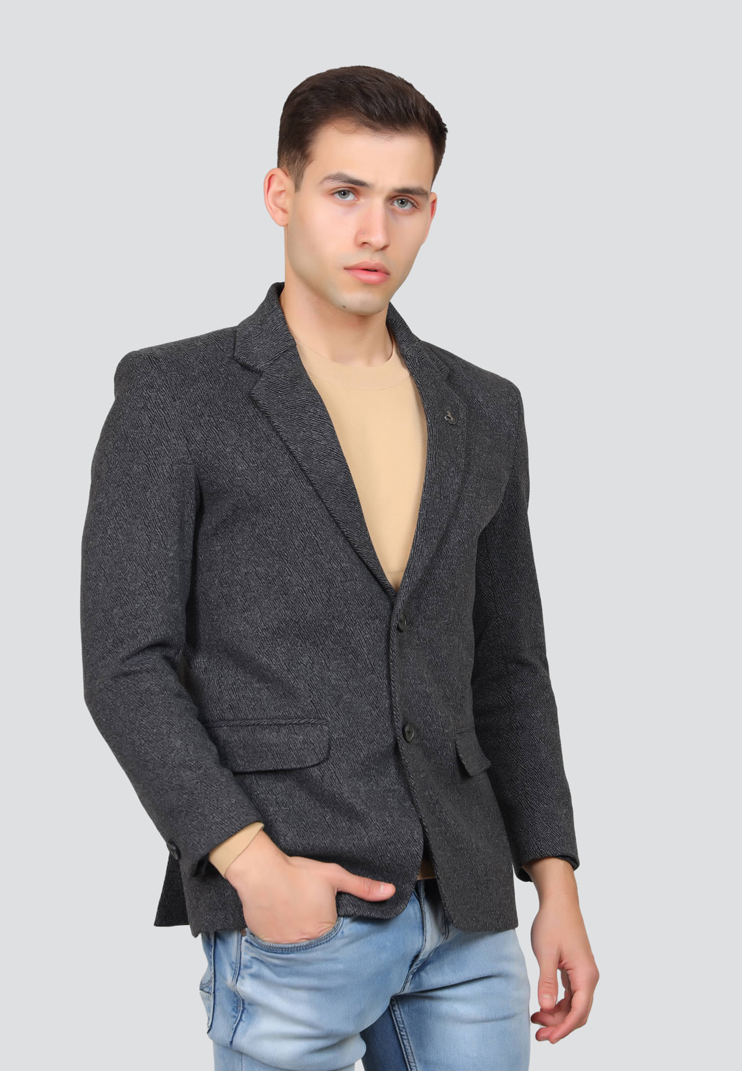     			Young Club Classic Cotton Blend Men's Blazer - Black ( Pack of 1 )