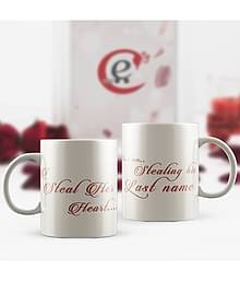 eCraftIndia White Ceramic Valentine Hamper