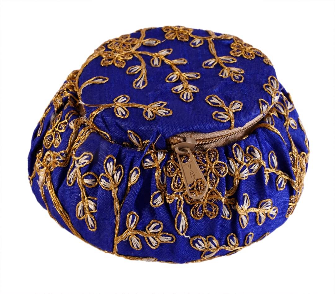     			Apratim Blue Fabric Potli